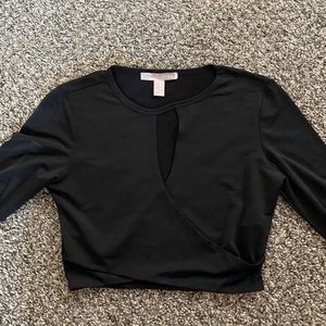 Long sleeve crop top